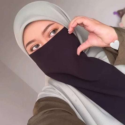 Half Nikab Patti For Girls