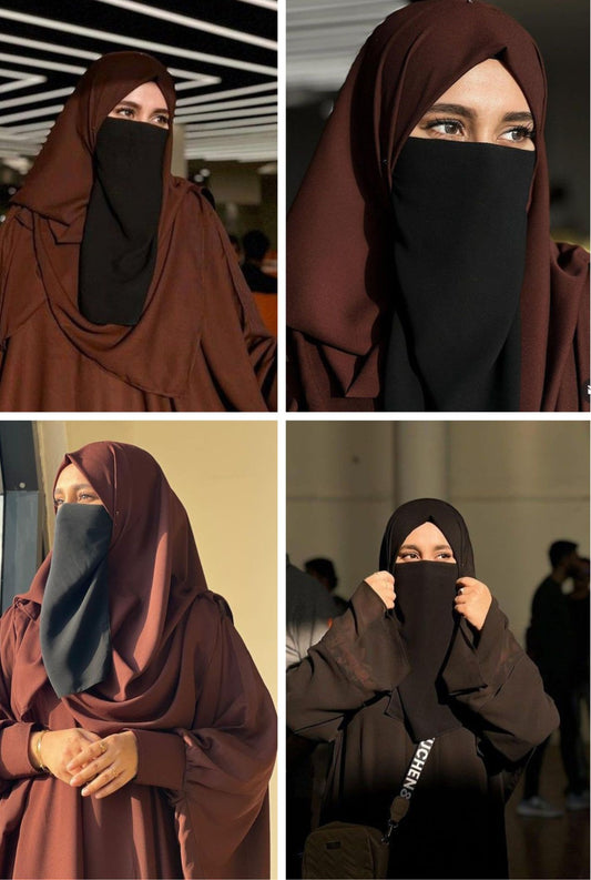 Half Nikab Patti For Girls