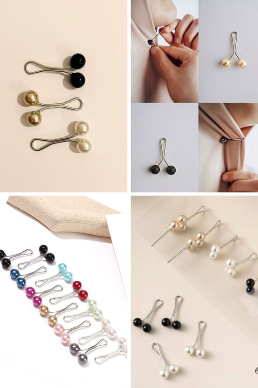 Imported Multi Color Hijab Clip Scarf Pins Clips Brooch For Women Headscarf Shawl Safety Pin Pack Of (4pc = 199)